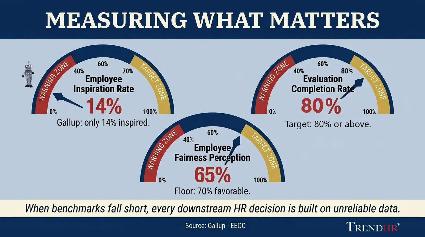 Employee evaluation measure what matters infographic