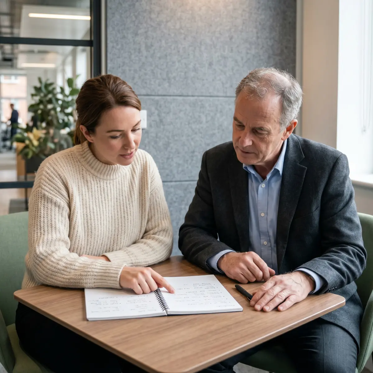HR manager and employee engaged in the ADA interactive process to identify a reasonable accommodation